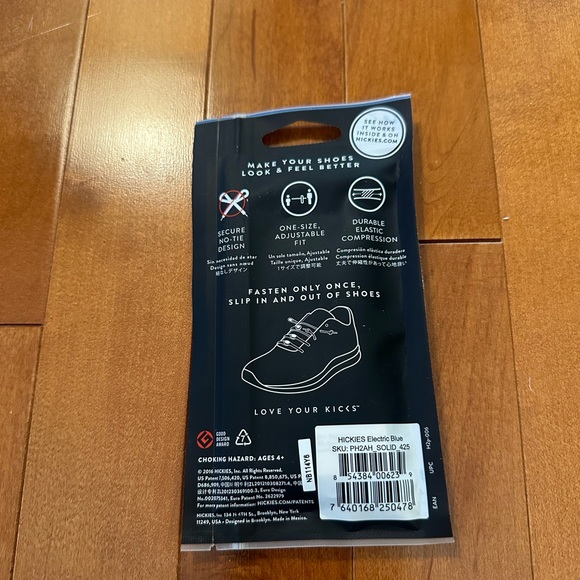 Hickies lacing system, slip-on shoe ties - Blue - Picture 2 of 2